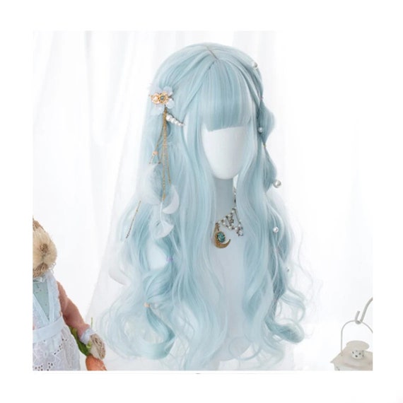 obispo Agotamiento huella dactilar Peluca larga ondulada sintética Lolita cosplay con flequillo - Etsy España obispo Agotamiento huella dactilar Peluca larga ondulada sintética Lolita cosplay con flequillo - Etsy España