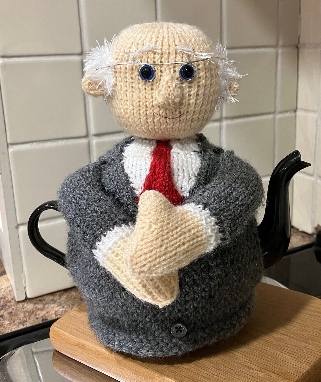 Knitted Michael D. Higgins Tea Cosy “michael Tea Higgins” - Etsy