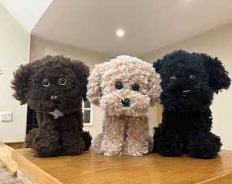 Knitted Cockapoo Teddy - Brown