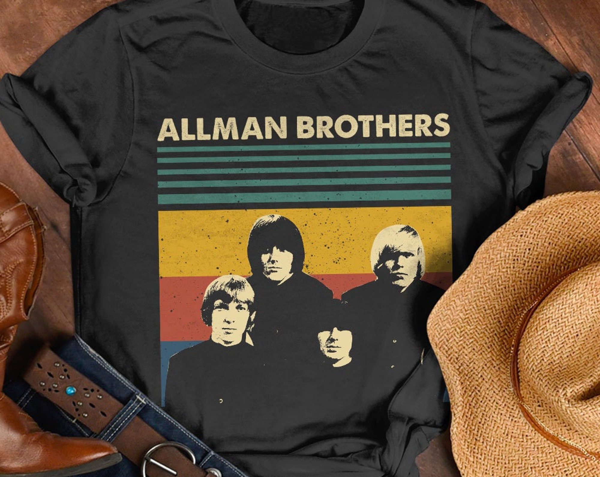 Allman Brothers Retro Vintage T-Shirt, Allman Brothers Vintage Shirt Idea