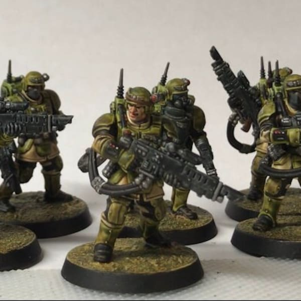 Order for comission.Warhammer Kasrkin Kill Team high detailed painted.