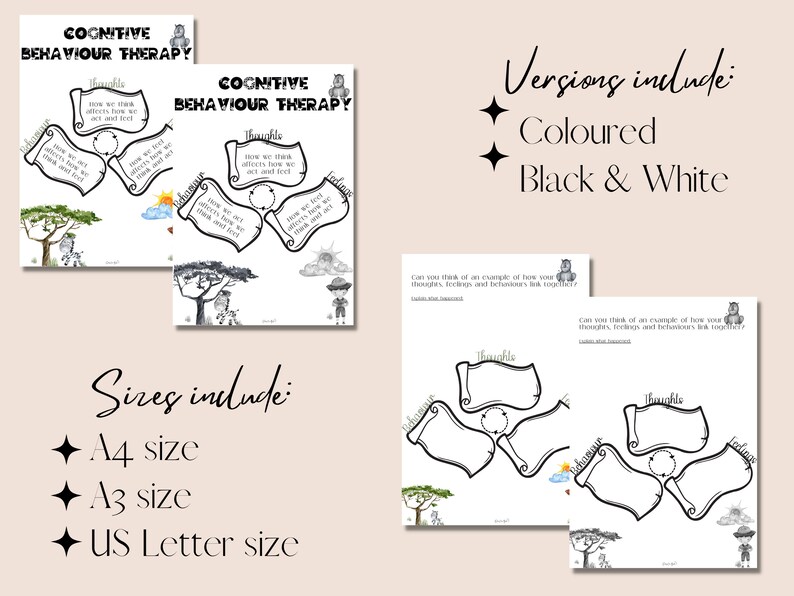 CBT Triangle | Mental Health Printable | Social Emotional | Emotional ...