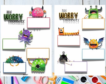 Anxiety printable | Childs anxiety | Coping Skills | Therapy | Therapy worksheet | Emotional regulation