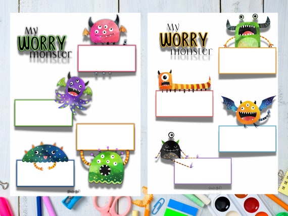 Anxiety Printable Childs Anxiety Coping Skills Therapy - Etsy