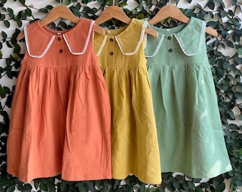Children Dress, Linen Dress, Girls Soft Linen Dress, Toddler Linen Dress, First Birthday Girl Dress, Kids Clothing, Dress for Girls