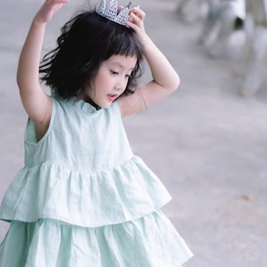Children Dress, Linen Dress, Girls Soft Linen Dress, Toddler Linen Dress, First Birthday Girl Dress, Kids Clothing, Dress for Girls