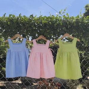 Children Dress, Linen Dress, Girls Soft Linen Dress, Toddler Linen Dress, First Birthday Girl Dress, Kids Clothing, Dress for Girls