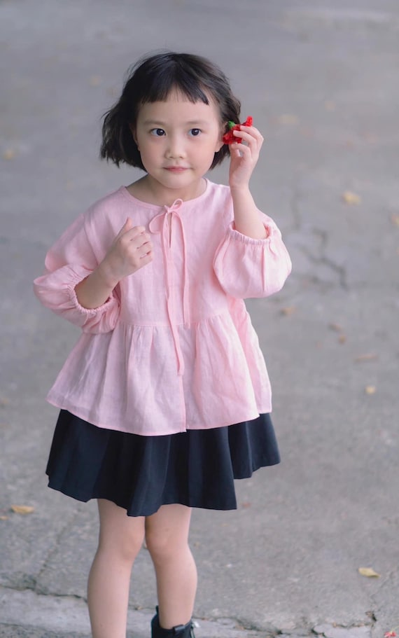 Vestido bordado à mão personalizado para meninas, vestido smocked