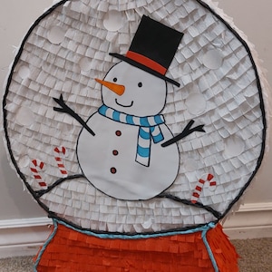 19&#39;&#39;Christmas Pinata Ready to ship pinata navidad party christmas birthday party  christmas cute snow globe pinata snowman pinata Xmas party