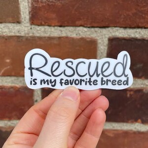 Reddingshond sticker, waterdichte sticker, waterfles sticker, laptop sticker, hond sticker, vinyl sticker