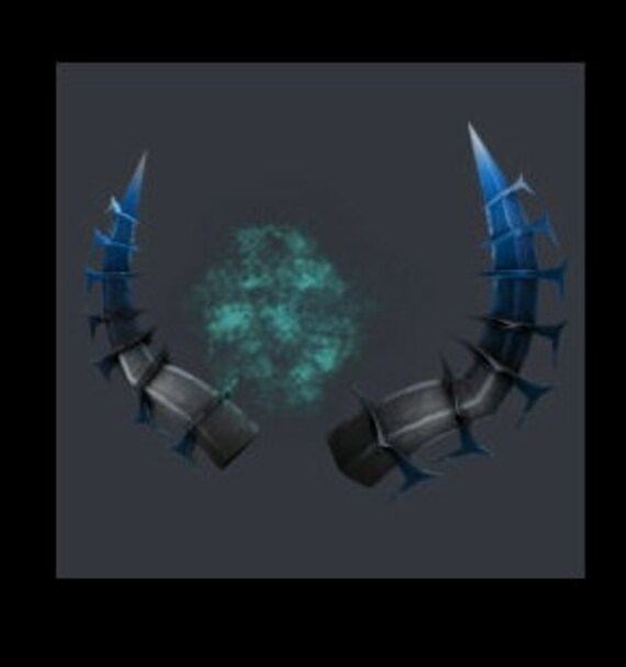 Frozen Horns of the Frigid Planes Roblox Limited Item Etsy