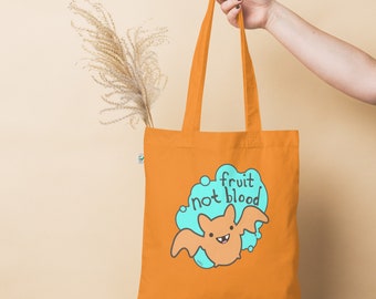 Vegan Fruit Bat Organic fashion tote bag