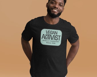 Personalized Vegan Activist Since {DATE} t-shirt | Gift for Vegans