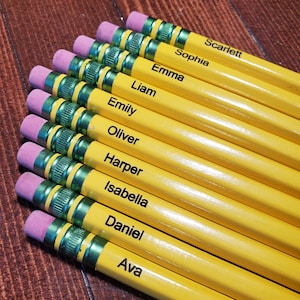 Personal Engraved Pencils