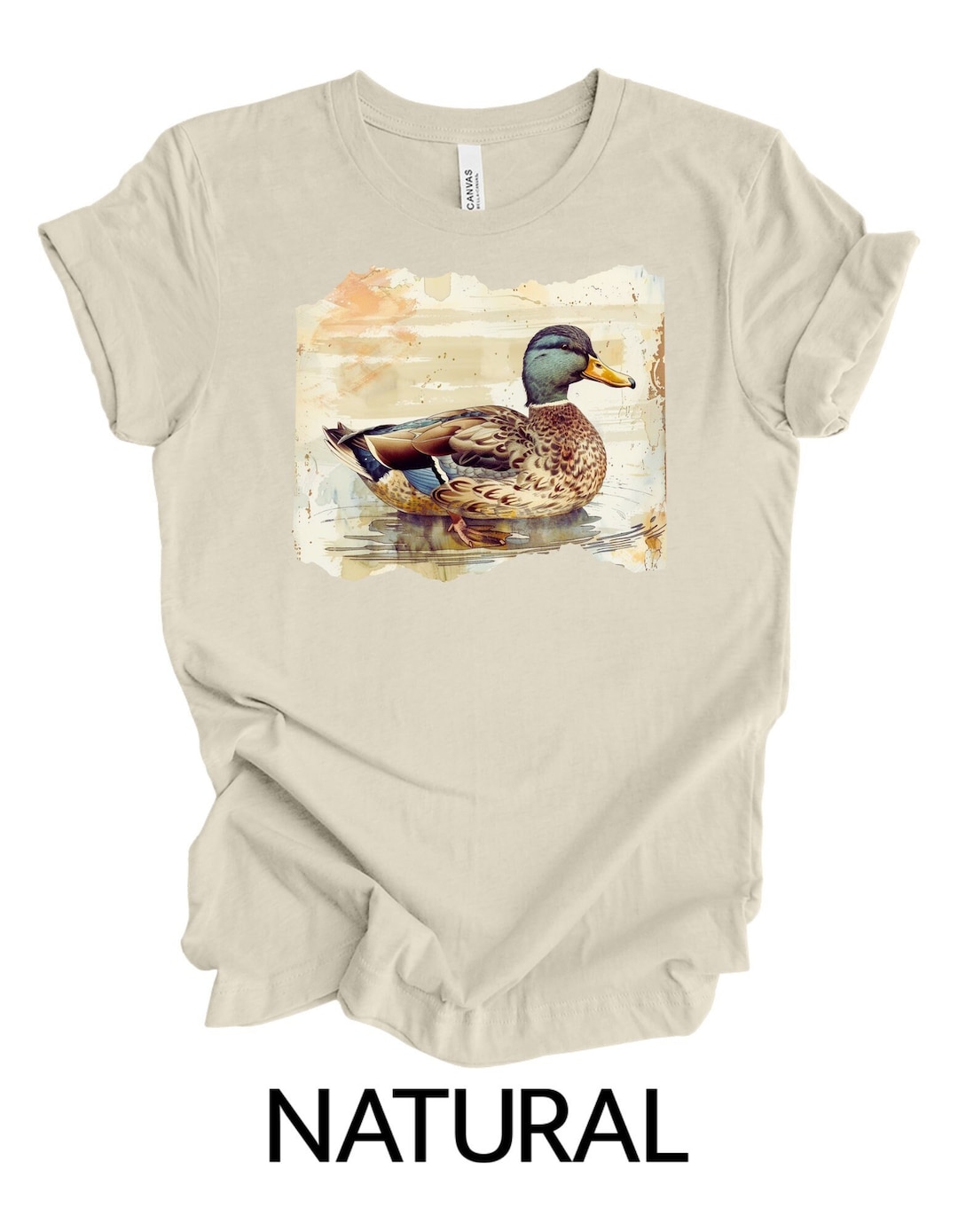 Mallard Duck Pattern Print Dress
