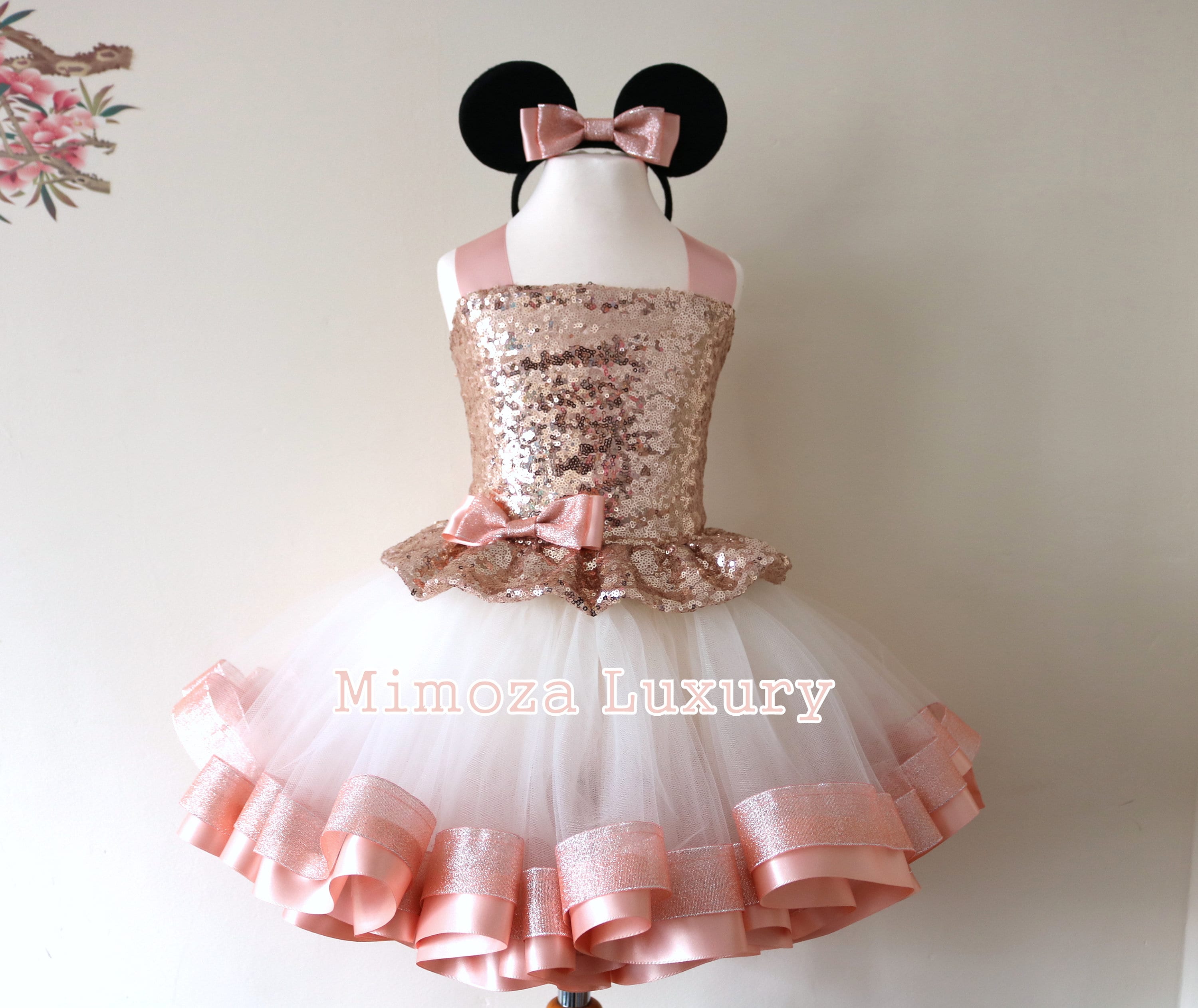 Baby rose gold dress - Etsy España Baby rose gold dress - Etsy España