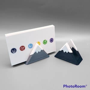 Business Card Holder Personalized Mountain and Cloud-shaped 