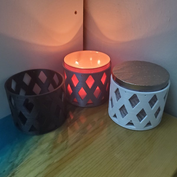 3 Wick Candle Holder Etsy