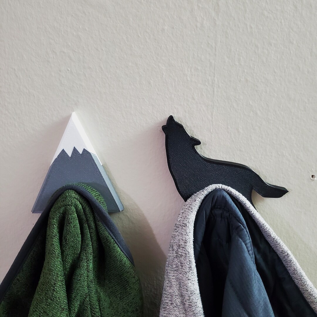 Wolf Coat Hook Wolf Wall Decoration for Nursery Kids Room Etsy