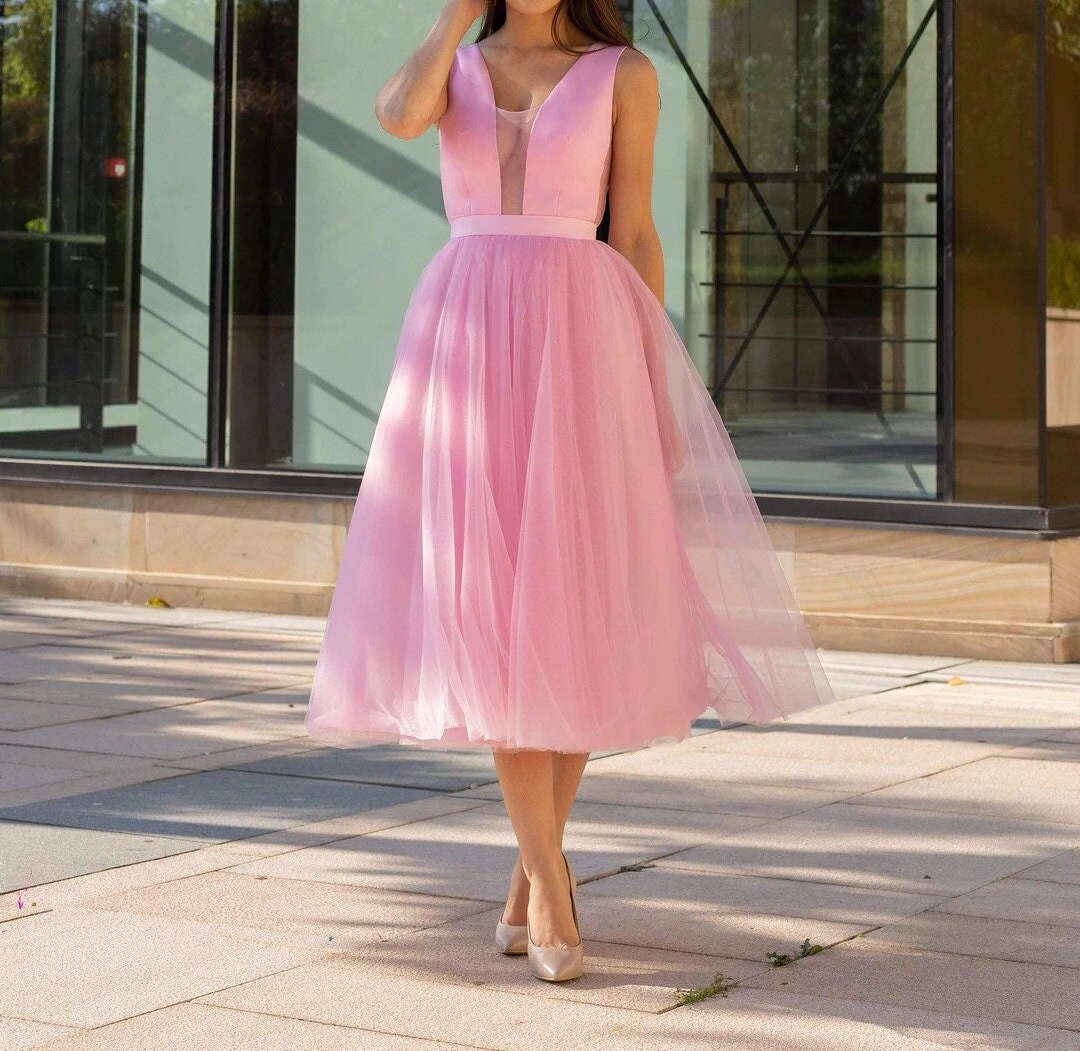 Pink Tulle Dress - Etsy