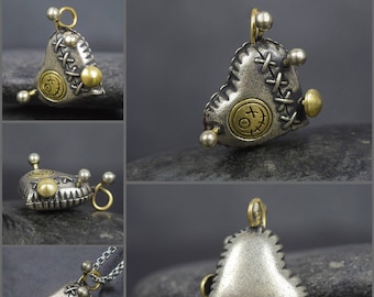 Steampunk Old School Hippie Vintage Broken Heart Anhänger, Halloween Dekor Vintage, Raumdekor ästhetische Vintage, Trennung Geschenk