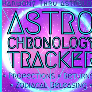 Your Astrology Timeline- Astrology Tracker to study birth chart, Tool for Learning + Forecasting, Digital Planner Template, Divination Tool
