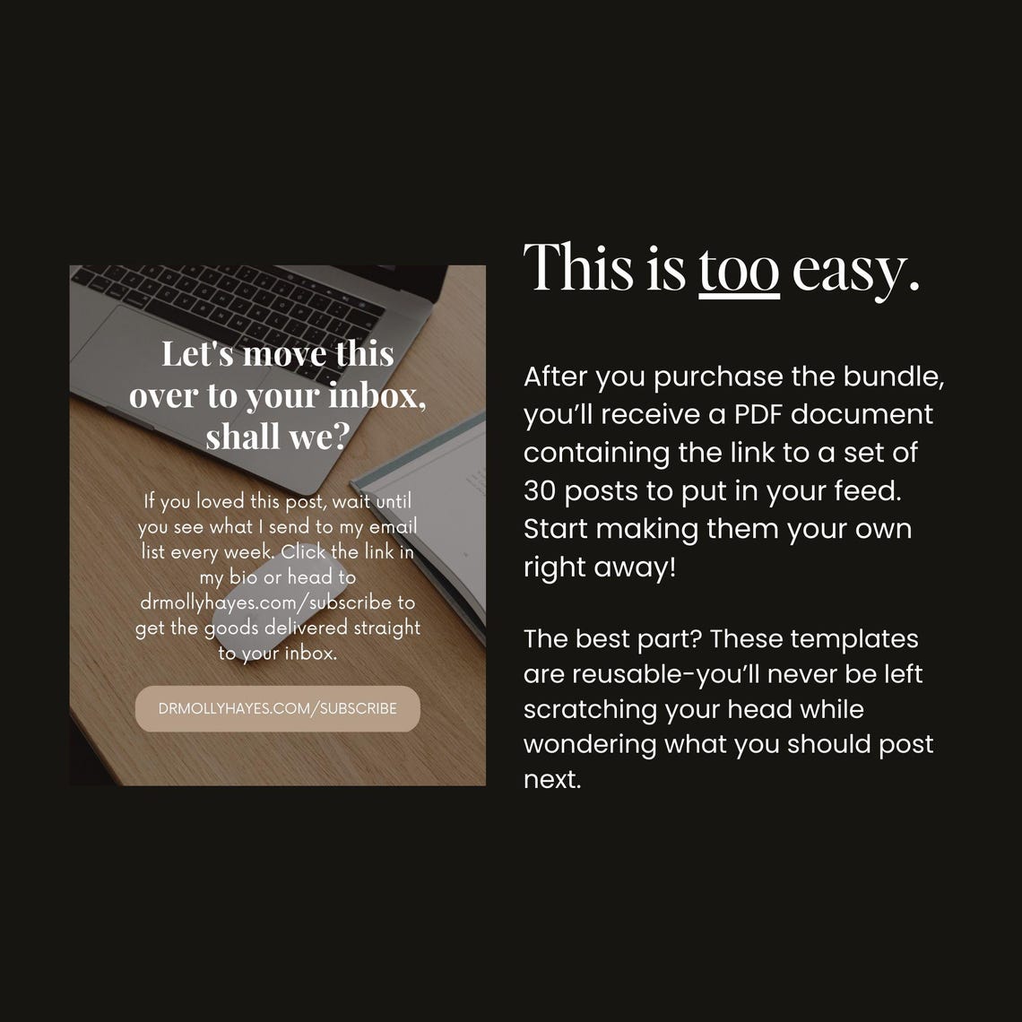 Health & Wellness Instagram Carousel Templates for Canva (digital ...