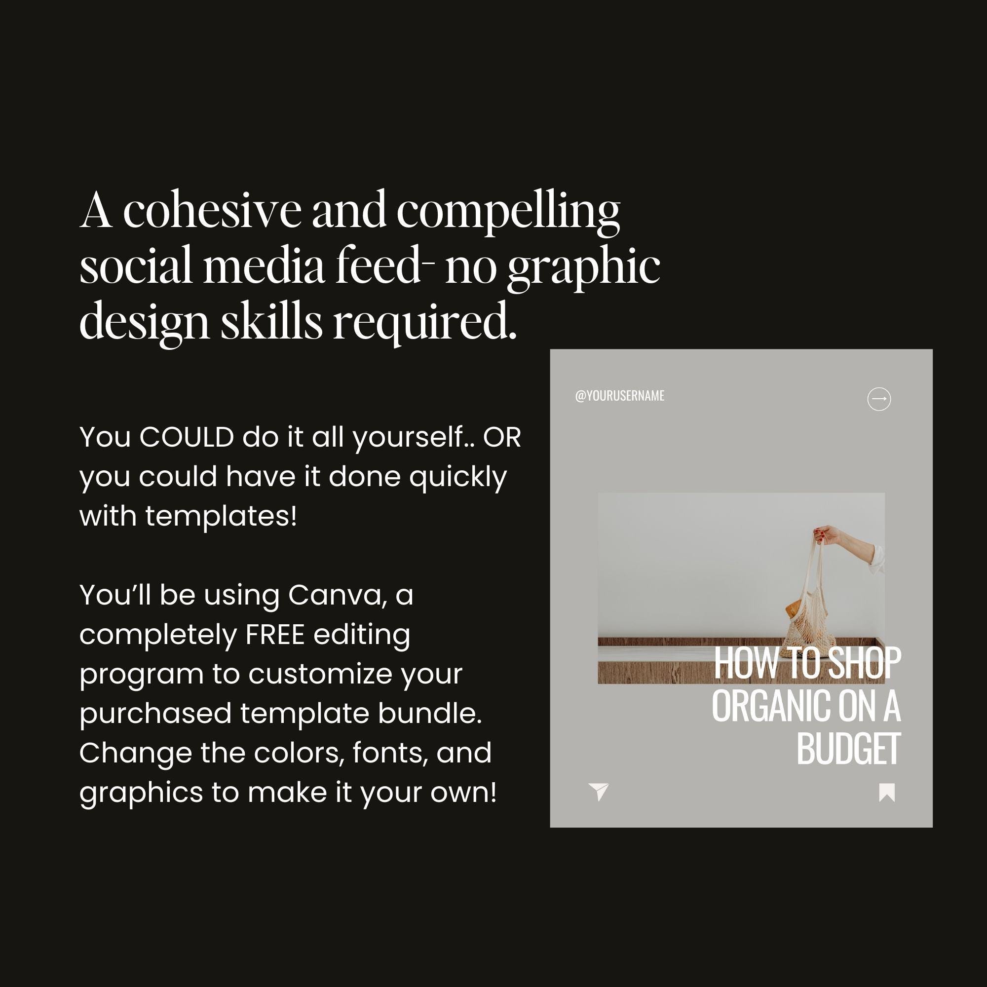 Health & Wellness Instagram Carousel Templates for Canva (digital ...
