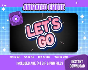 3x Twitch Emotes Bundle/Pack Letters / Lets Go / Hey / GG Digital ...
