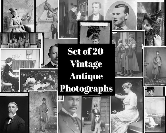 Set of 20 Printable Vintage Antique Photographs From the - Etsy