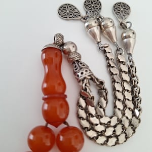 VINTAGE YEMENI 34g Natural Dice Amber Tasbih, Collectible Large Size Sphere Prayer Beads, Natural Baltic Amber Misbaha, Muslim Tasbih