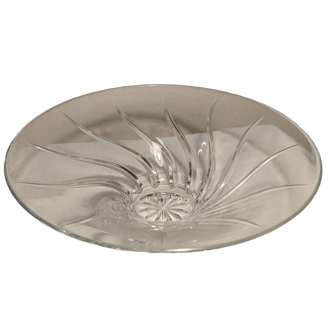 Mikasa Vintage Crystal 14 Olympus Centerpiece Large Heavy Bowl Etsy