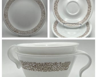 Vintage Corelle Woodland Brown – Build Your Set – Choose Your Pieces: Plates, Bowls, Mugs & Serving Ware – 1970s Retro Kitchen
