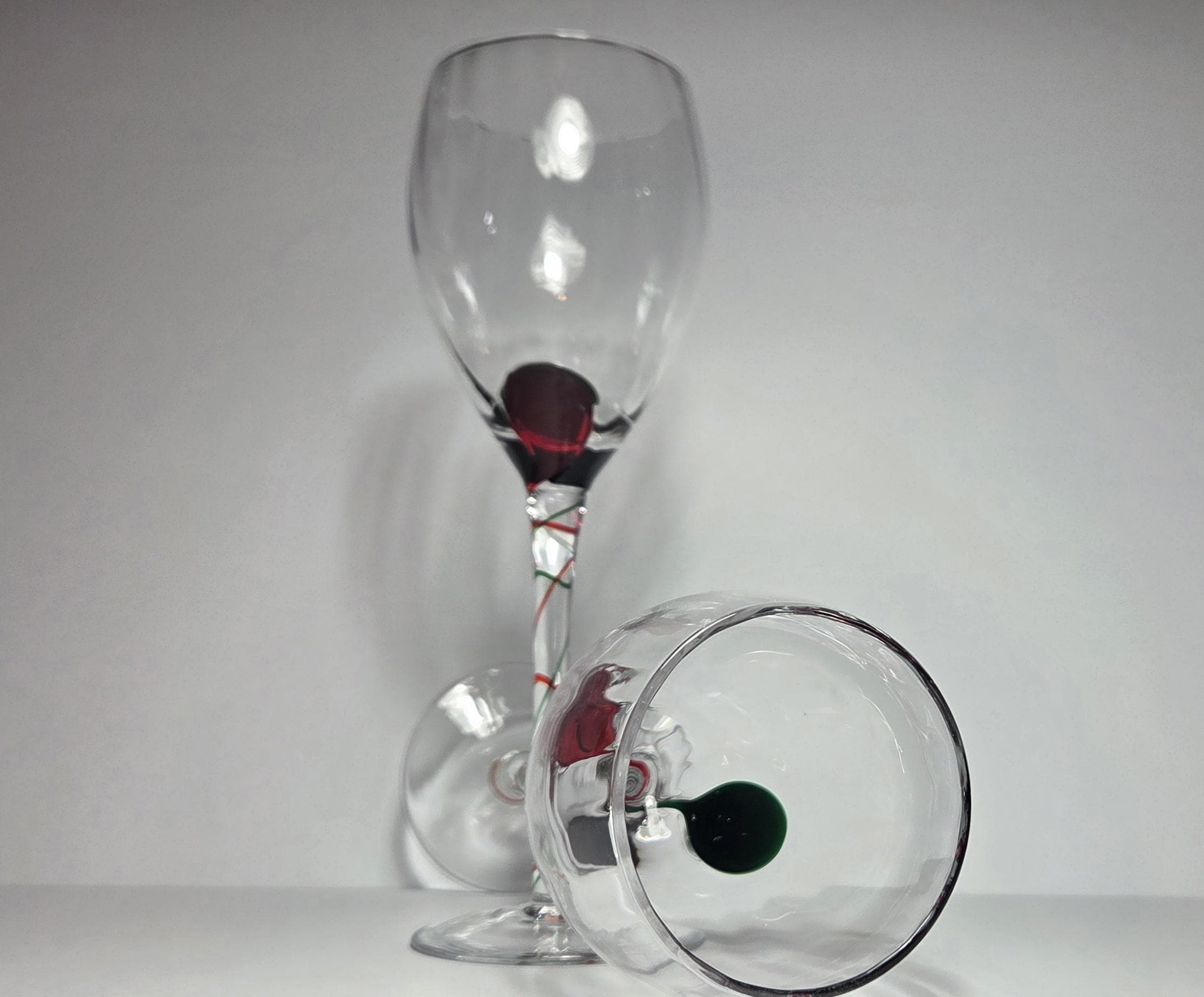 Pier 1 Christmas Wine Glasses - Etsy