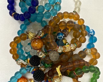 Authentic Ghana Africa Beads Bracelets/ Ghana   Beads/Africa Ghana bead Bracelets/ Unisex beads Bracelet/ Made in Ghana beads
