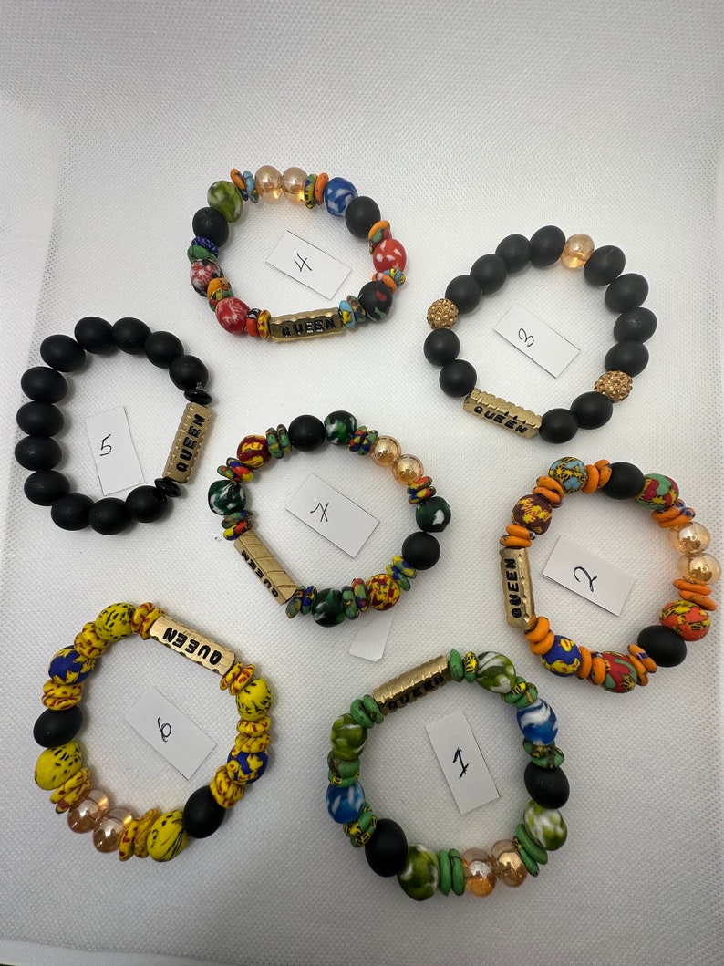 Authentic Ghana Africa Beads Bracelets/ Ghana Beads/africa Etsy