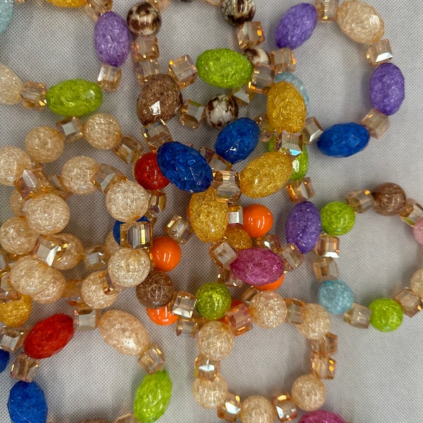 Authentic Beaded Bracelet |Beads Bracelet Unisex |Africa Beads Bracelet Gift for Him or Her | Made in Ghana Bead | Ghana Beads | Krobo beads