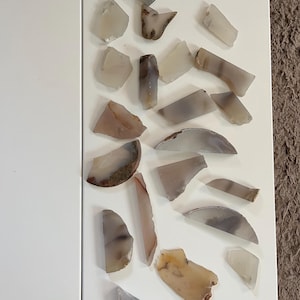 Agate Slabs Odds and Ends - 0.33kg Lapidary Rough - Agate Cabochon Mineral