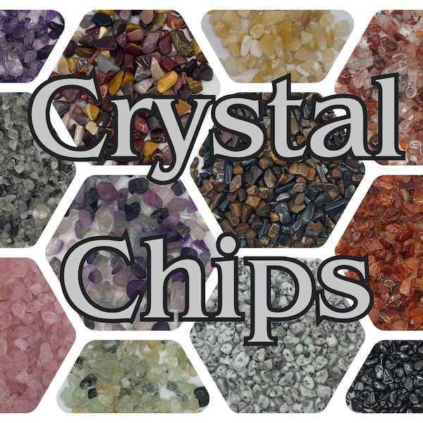 Crystal Chips, 57 Choices, Tumbled Chips, Crystal Confetti