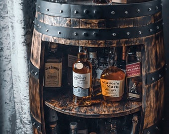 Whiskey Barrel Bar_ Drinks Cabinet__Handmade & Recycled from Scotch Whiskey Barrel