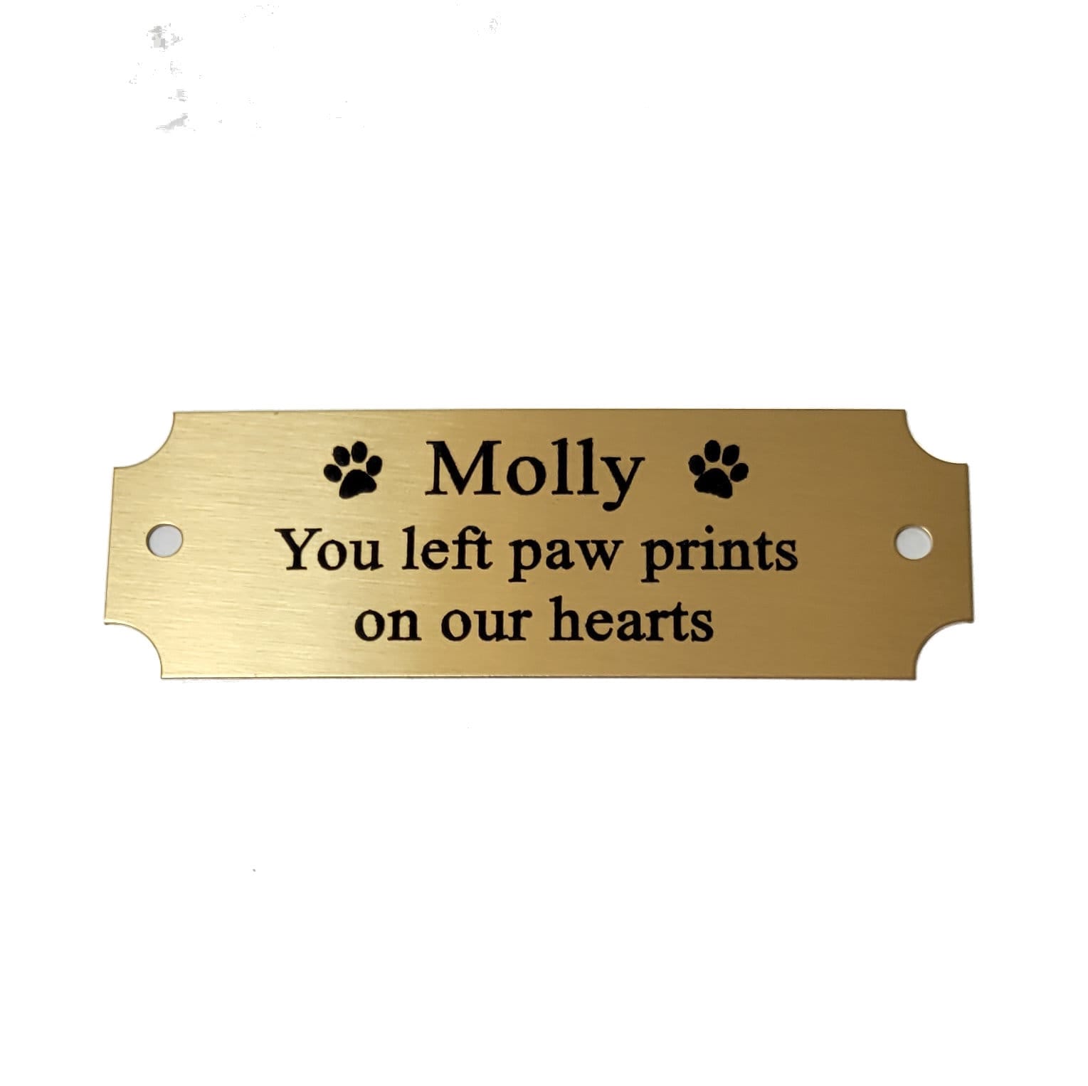 Solid Brass Plaque Custom Engraved Plate Pet Dog Memorial Etsy