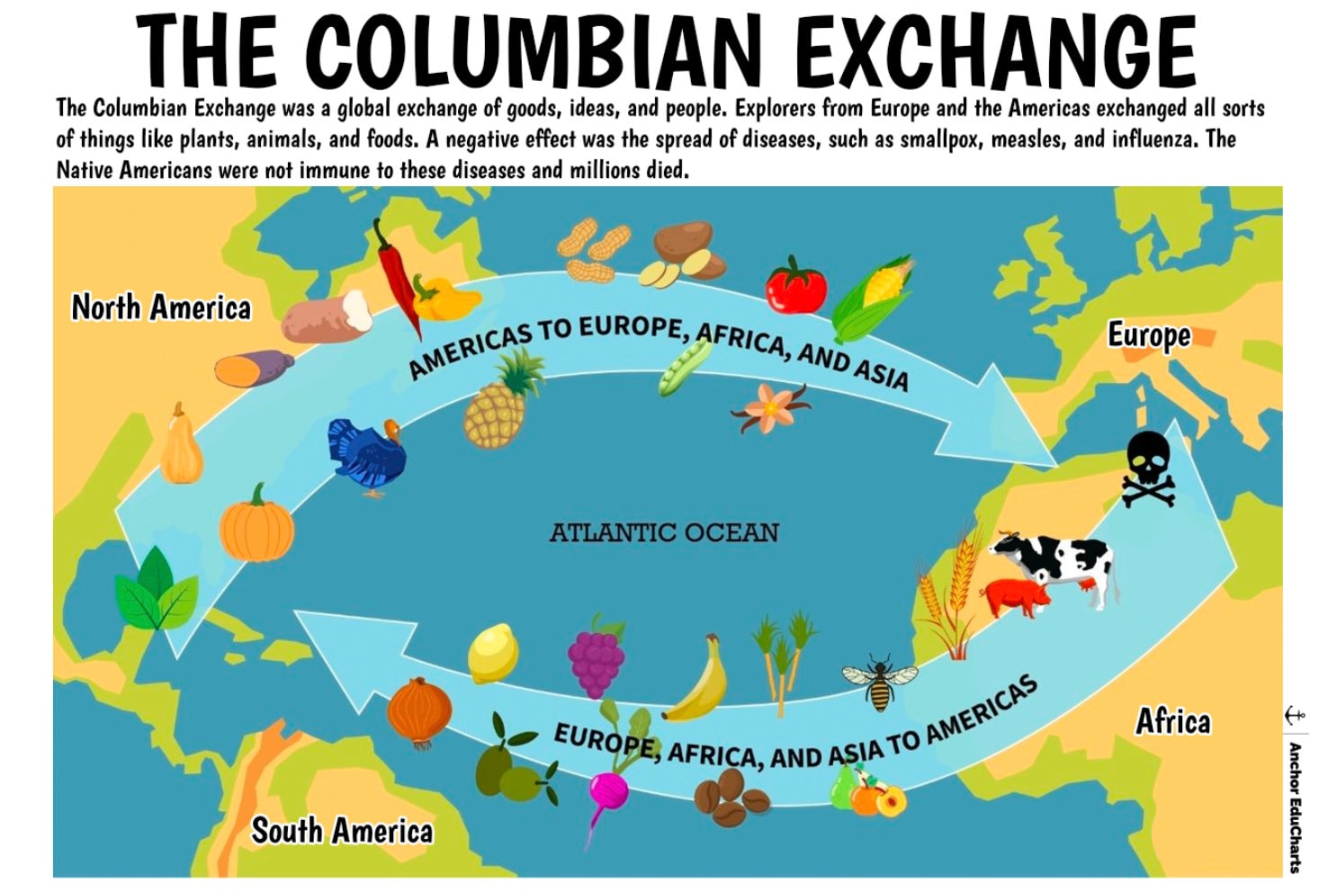 Columbian Exchange Diseases Chart