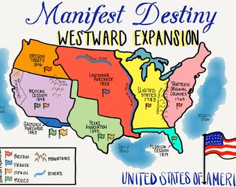 Manifest Destiny Westward Expansion U.S. History American 