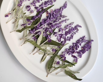 Pressed Leaves; Pressed Purple Wildflowers; Pressed Purple Flowers on stem; Pressed Flower for Resin/Art Crafts/DIY/Jewellery/ Epoxy/Forest