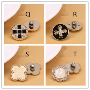 10 pièces, boutons de manteau haute couture, boutons vintage en perles et strass, boutons rétro, accessoires vestimentaires, boutons 18-25 mm, boutons en nacre en gros image 10