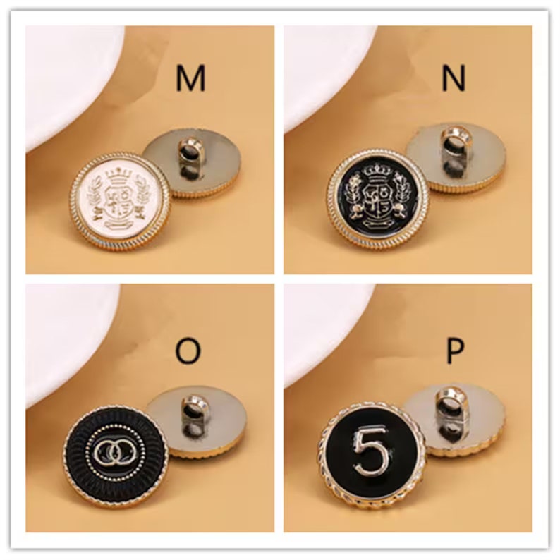 10 pièces, boutons de manteau haute couture, boutons vintage en perles et strass, boutons rétro, accessoires vestimentaires, boutons 18-25 mm, boutons en nacre en gros image 9