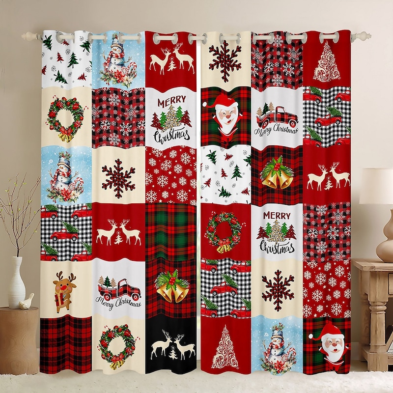 Christmas themed valances