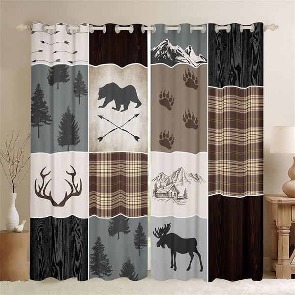 Cabin Curtains Etsy