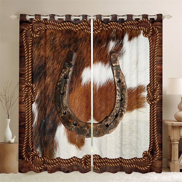 Cowboy Curtains Etsy