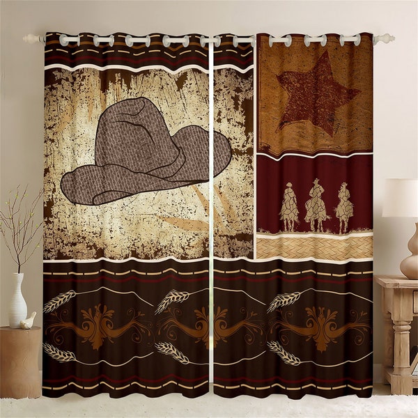 Western Curtains Etsy